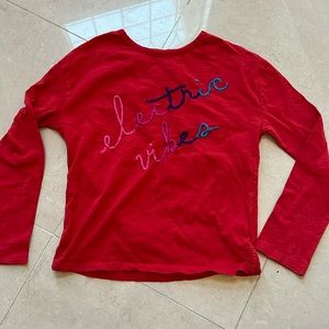 Girls Long Sleeve Electric Vibes embroidery